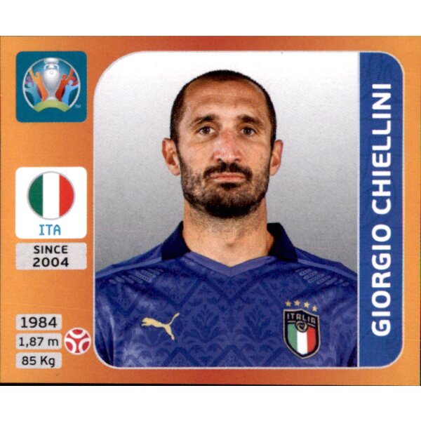 Panini EM 2020 Tournament 2021 - Sticker 17 - Giorgio Chiellini - Italien