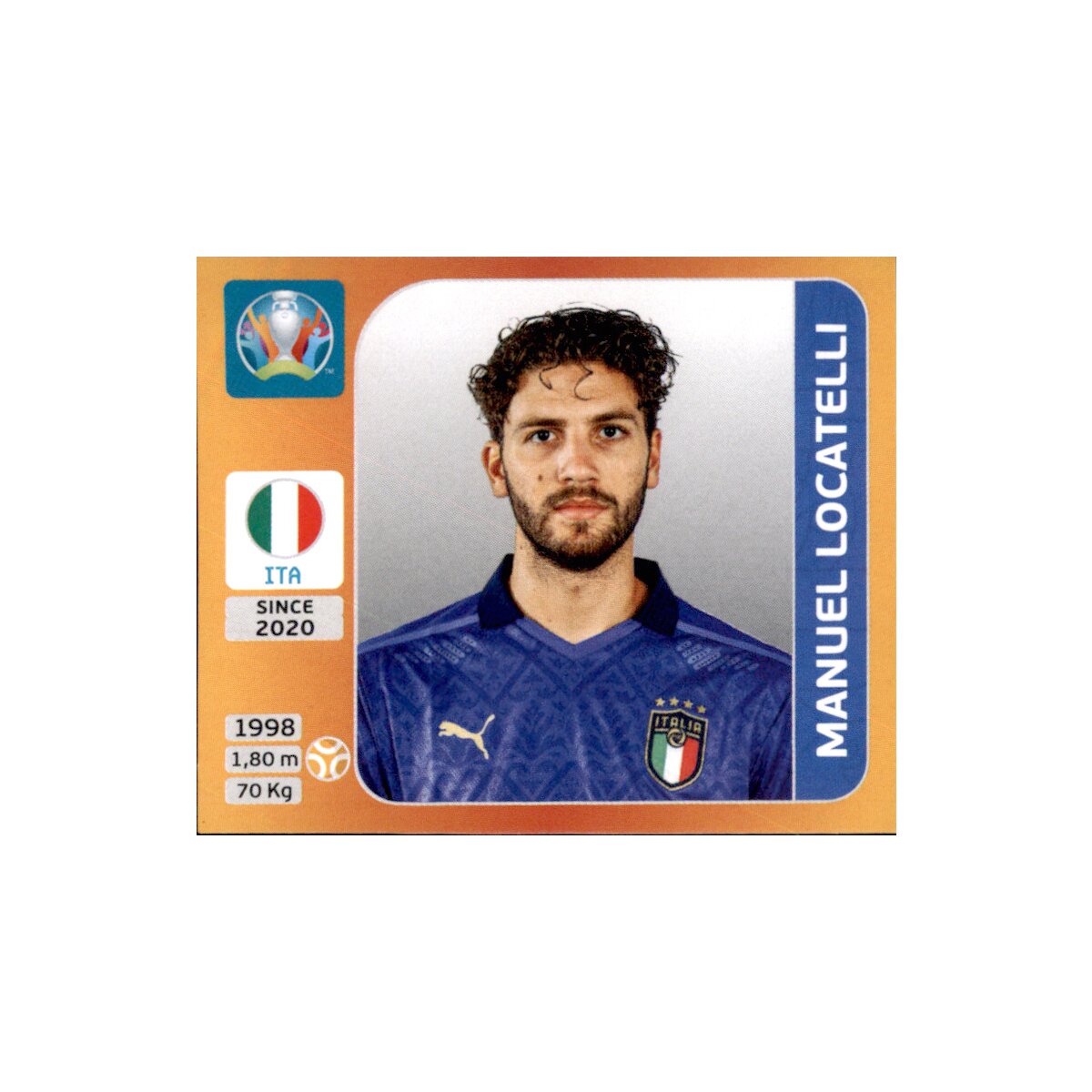 Italien Panini EM EURO 2020 Tournament 2021 Sticker 22 Manuel Locatelli 