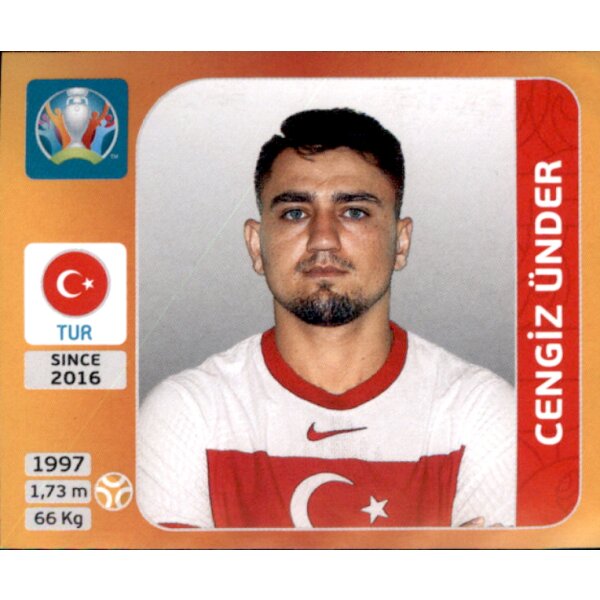 Panini EM 2020 Tournament 2021 - Sticker 79 - Cengiz Ünder - Türkei