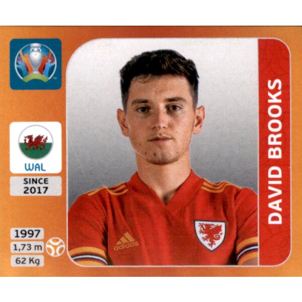 Panini EM 2020 Tournament 2021 - Sticker 110 - David Brooks - Wales