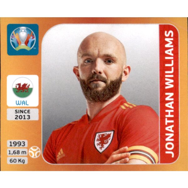 Panini EM 2020 Tournament 2021 - Sticker 114 - Jonathan Williams - Wales