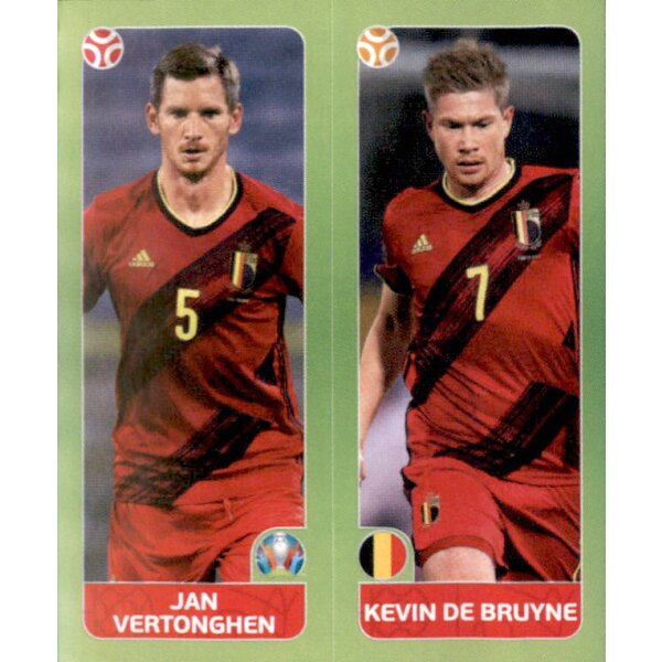 Panini EM 2020 Tournament 2021 - Sticker 146 - Jan Vertonghen / Kevin de Bruyne - Belgien