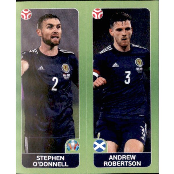 Panini EM 2020 Tournament 2021 - Sticker 429 - Stephen ODonnell / Andrew Robertson - Schottland