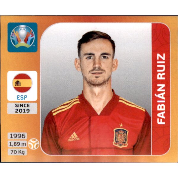 Panini EM 2020 Tournament 2021 - Sticker 526 - Fabian Ruiz - Spanien