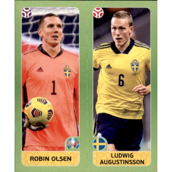 Panini EM 2020 Tournament 2021 - Sticker 540 - Robin Olsen / Ludwig Augustinsson - Schweden