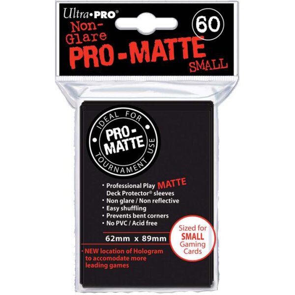 Ultra Pro 4 x Deck Protector (84021) - Sleeves - Black - Schwarz (4 x 60 small Sleeves matt)