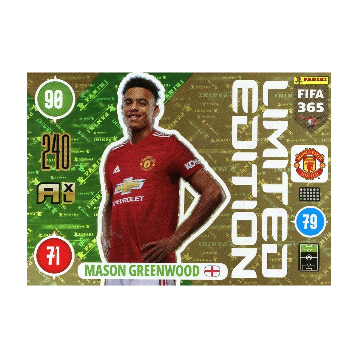 Le52 Mason Greenwood Limitierte Karte 2020 21 4 99