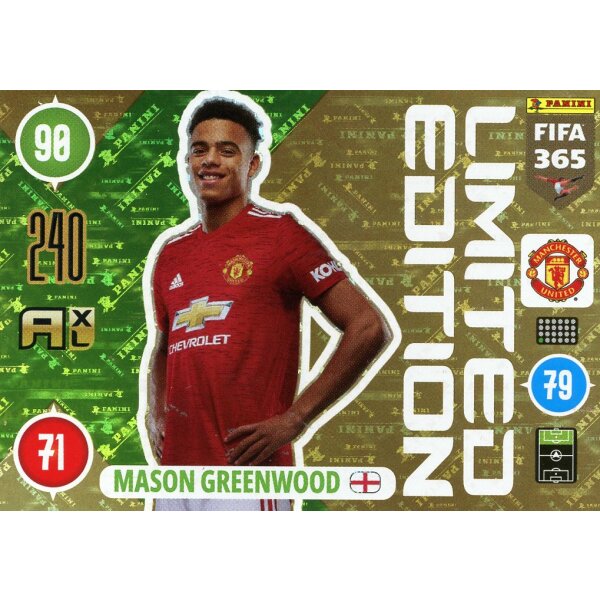 LE52 - Mason Greenwood - Limitierte Karte - 2020/21