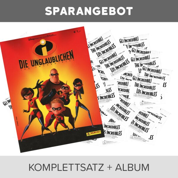 Die Unglaublichen  - Sammelsticker - Komplettsatz + Album