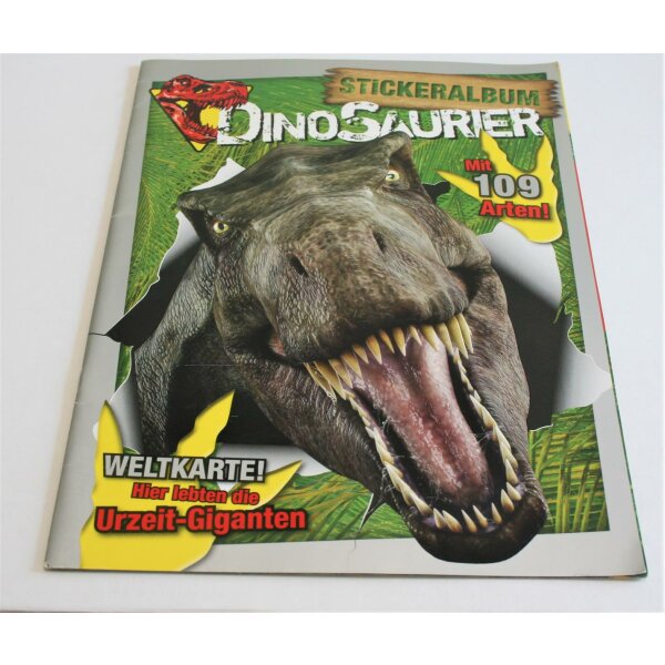 Dinosaurier, Weltkarte  - Sammelsticker - Album