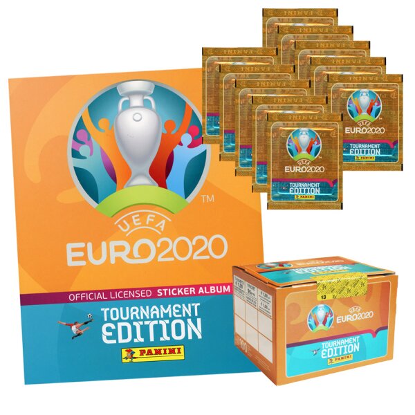 Panini UEFA Euro 2020™ Tournament Edition - Offizielle Stickerkollektion - Album-Bundle (Album, 1 Display und 40 Tüten)