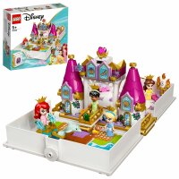 LEGO® Disney Princess 43193 Märchenbuch Abenteuer mit Arielle, Belle, Cinderella und Tiana