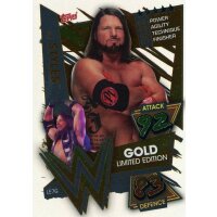 LE07G - Gold AJ Styles - Limitierte Karte - 2021