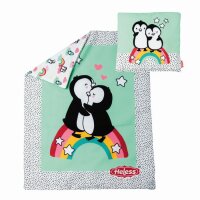 Puppen-Bettdecke Pinguin Pünktchen (44 x 34 cm) mit...