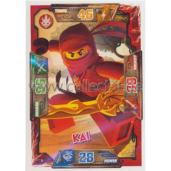 001 - Kai - Helden Karte - LEGO Ninjago