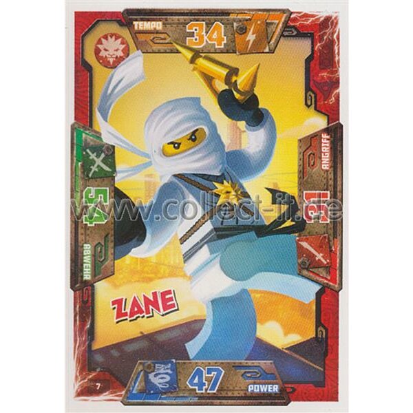 007 - Zane - Helden Karte - LEGO Ninjago