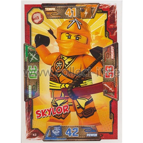 043 - Skylor - Helden Karte - LEGO Ninjago
