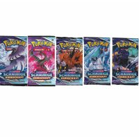 Pokemon Schaurige Herrschaft - 5 Booster - Alle 5 Artworks - Deutsch