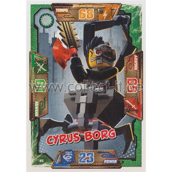 095 - Cyrus Borg - Schurken Karte - LEGO Ninjago