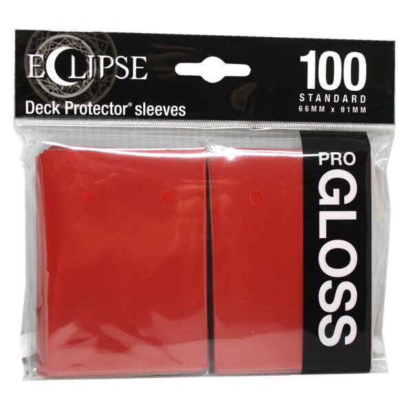 Ultra Pro Eclipse Pro Gloss - Rot - 100 Stk