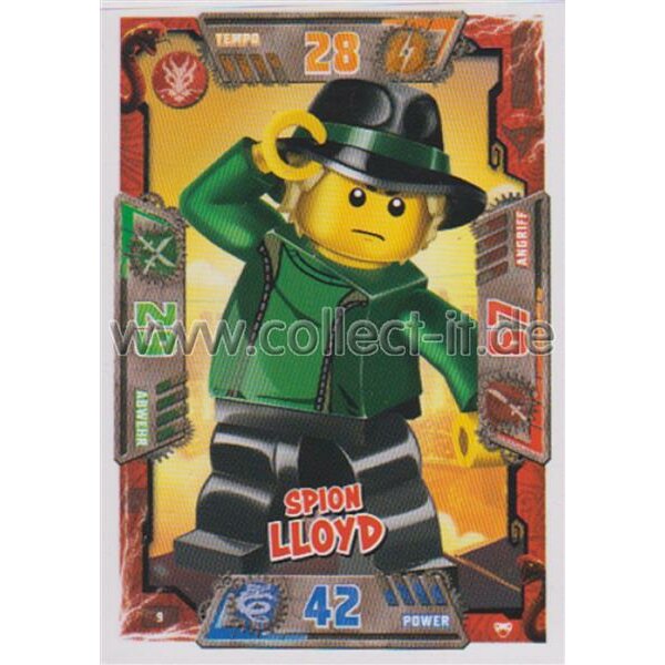 009 - Spion Lloyd - Helden Karte - LEGO Ninjago SERIE 2