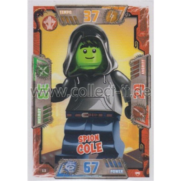 013 - Spion Cole - Helden Karte - LEGO Ninjago SERIE 2