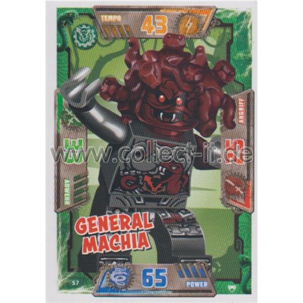 057 - General Machia - Schurken Karte - LEGO Ninjago SERIE 2