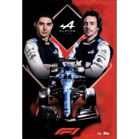 46 - Alpine F1 Team Card - 2021