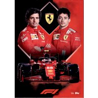 55 - Scuderia Ferrari Team Card - 2021