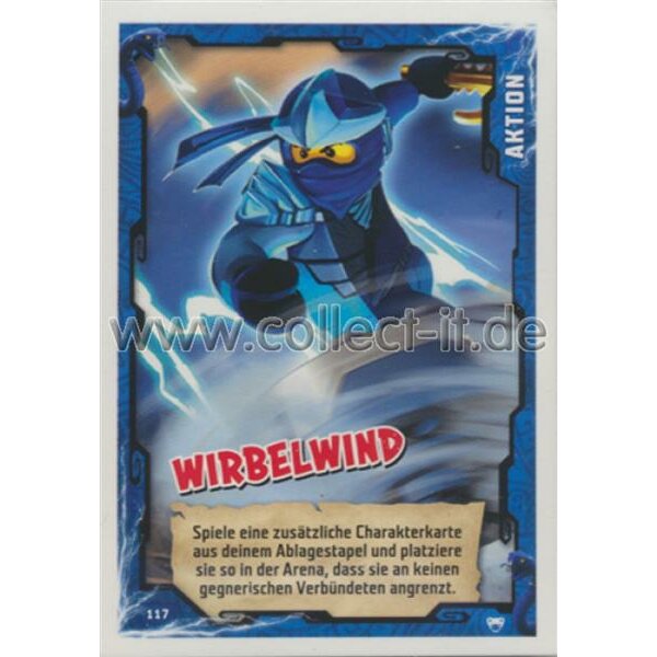 117 - Wirbelwind - Aktions Karte - LEGO Ninjago SERIE 2