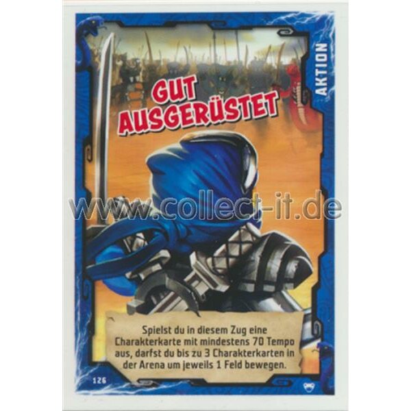 126 - Gut ausgerüstet - Aktions Karte - LEGO Ninjago SERIE 2