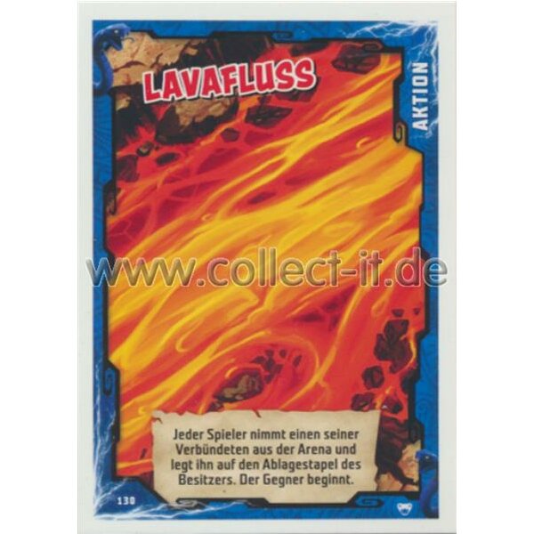 130 - Lavafluss - Aktions Karte - LEGO Ninjago SERIE 2