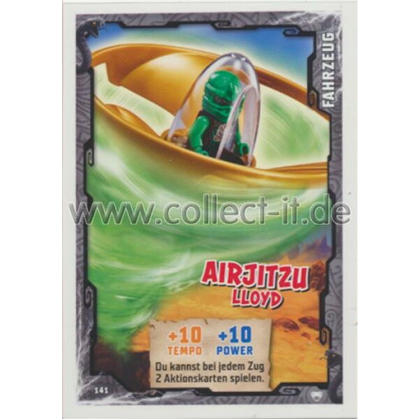 141 - Airjitzu Lloyd - Fahrzeug Karte - LEGO Ninjago SERIE 2