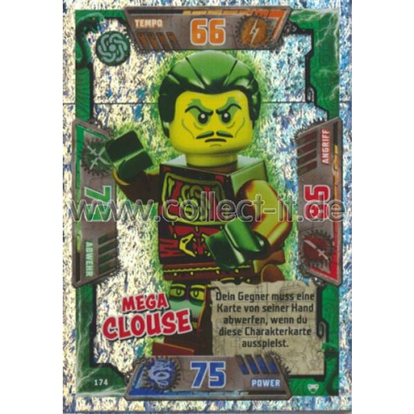 174 - Mega Clouse - Mega Schurken Karte - LEGO Ninjago SERIE 2