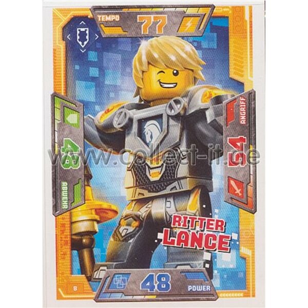 008 - Ritter Lance - Helden Karte - LEGO Nexo Knights