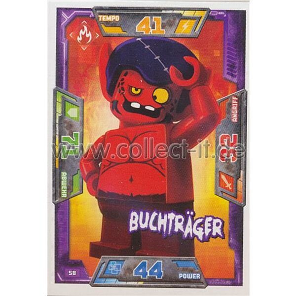 058 - Buchträger - Helden Karte - LEGO Nexo Knights