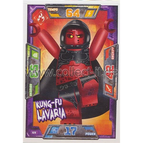 069 - Kung-Fu Lavaria - Helden Karte - LEGO Nexo Knights