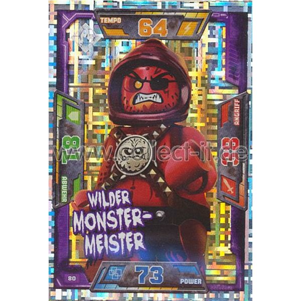 080 - Wilder Monster-Meister - Helden Karte - LEGO Nexo Knights