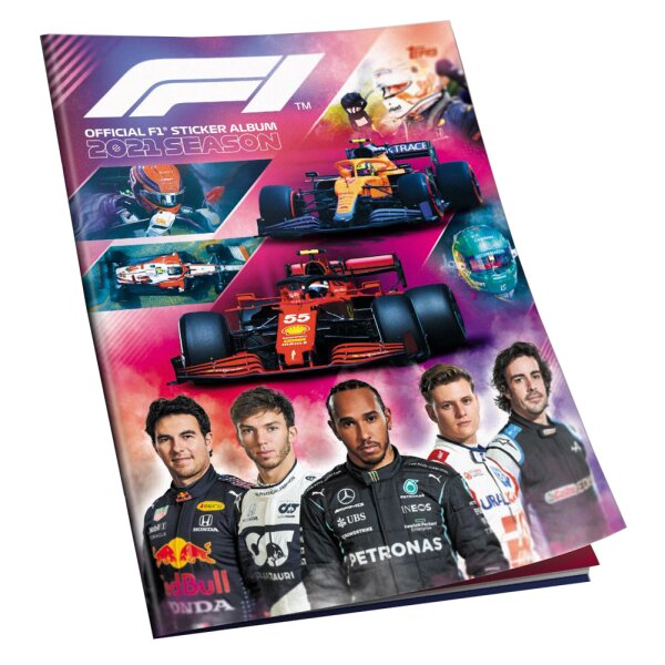 Formula 1 Saison 2021 - Sammelsticker - 1 Album + 10 Tüten