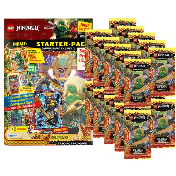 LEGO Ninjago 6 NEXT LEVEL Trading Cards - 1 Starter + 20 Booster