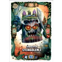 54 - Erwachter Steingolem 1 - Schurken Karte - Serie 6...