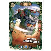56 - Erwachter Steingolem 3 - Schurken Karte - Serie 6...