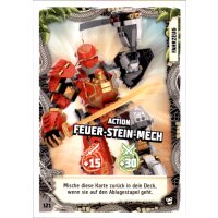 121 - Action Feuer-Stein-Mech - Fahrzeugkarte - Serie 6...
