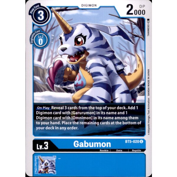 BT5-020 - Gabumon - Uncommon