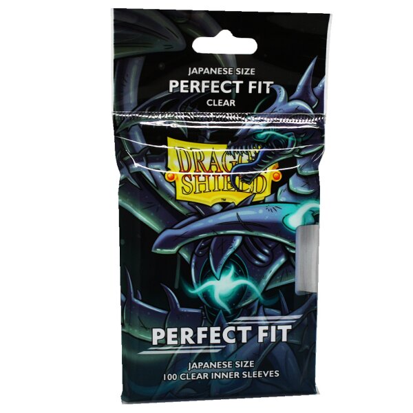 Dragon Shield Perfect Fit Inner Sleeves - Clear (100 Sleeves)