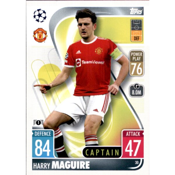 30 - Harry Maguire - Captain - 2021/2022