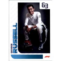 Sticker 201 - George Russell - Formula 1 Saison 2021