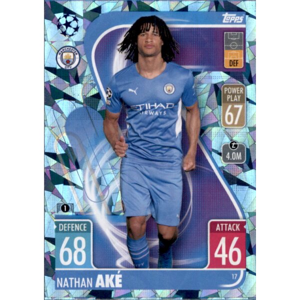 17 - Nathan Ake - Basis Karte - CRYSTAL - 2021/2022