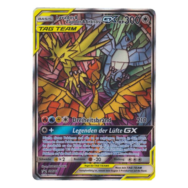 SM210 - Lavados & Zapdos & Arktos GX  - Triple Tag Team - Fullart - Promokarte - ohne OVP