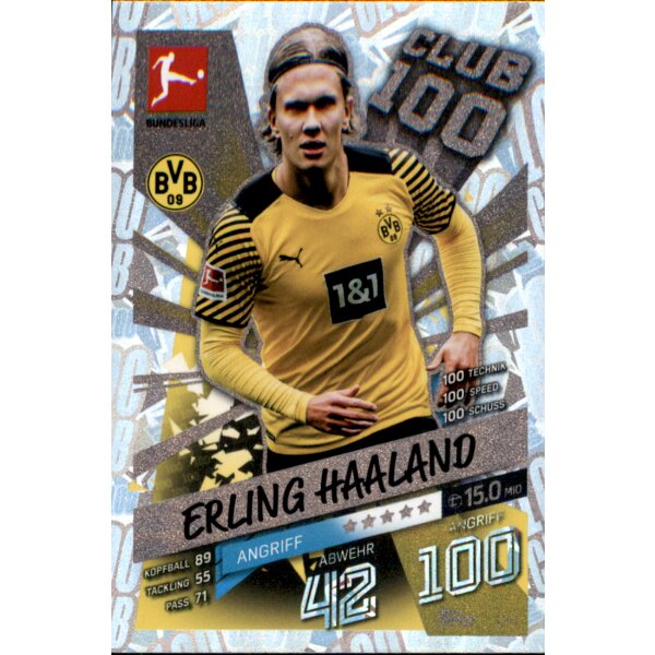 124 - Erling Haaland - Club 100 - 2021/2022